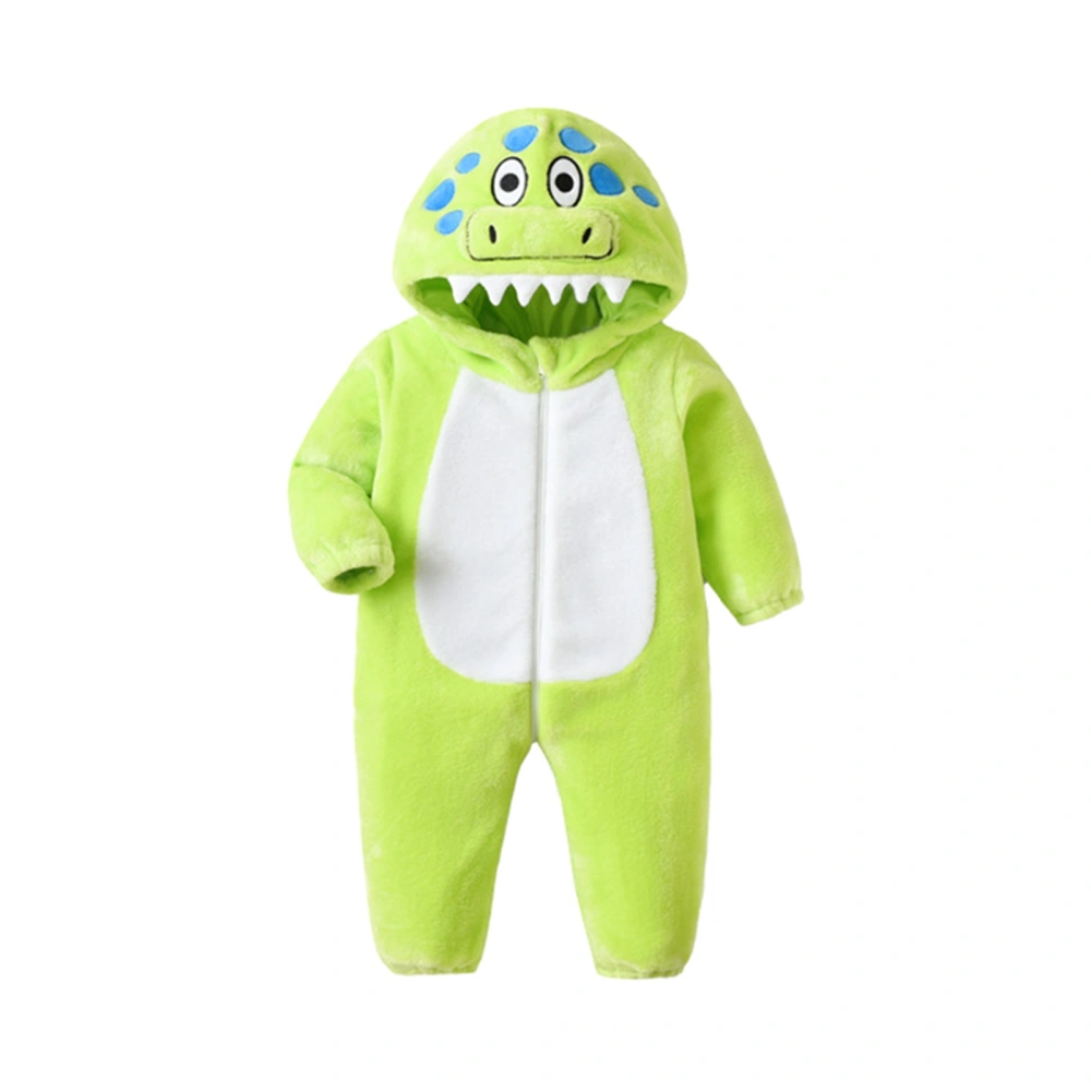 Baby Boys Girls Dinosaur Costume Flannel Animal Costume Jumpsuits