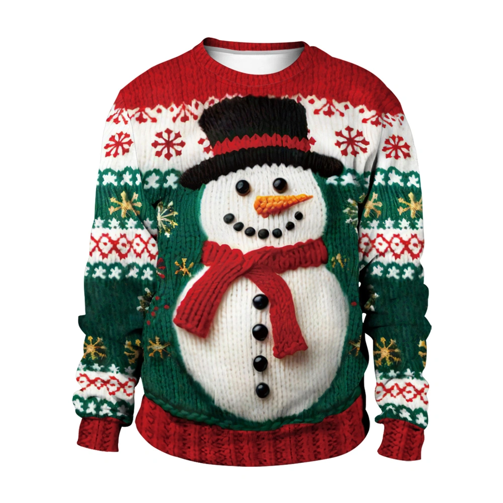 Women's Christmas Sweatshirts Snowman Christmas Tree Pullovers