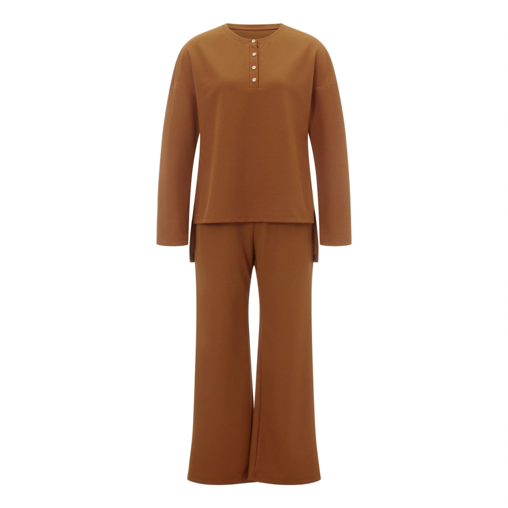 Women Pants Suit, Long Sleeve T-shirt with Pants Casual Loungewear