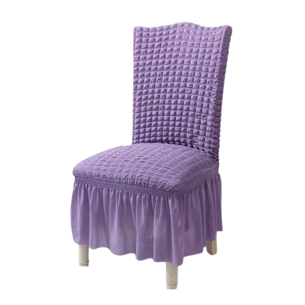 Elegant Chair Cover, Solid Color Bubble Furniture Protectors Covers