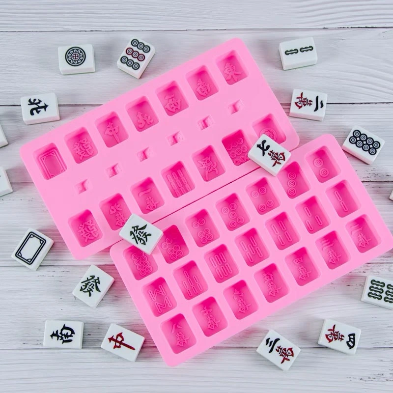 Silicone Mahjong Suit Mold Accessories Tool Epoxy