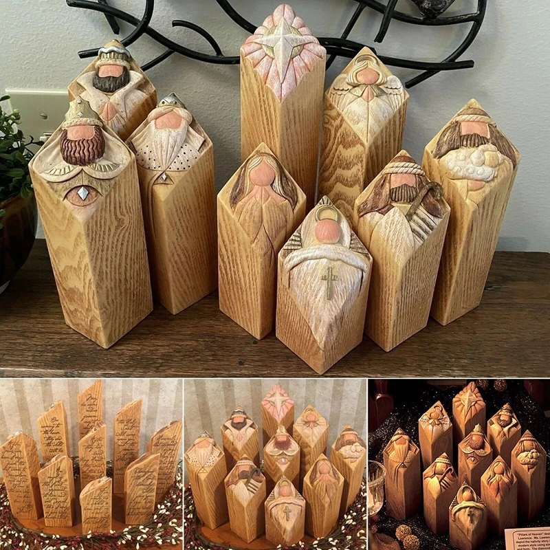 Paradise Christmas Tree Statue Decoration Resin Wood Crafts