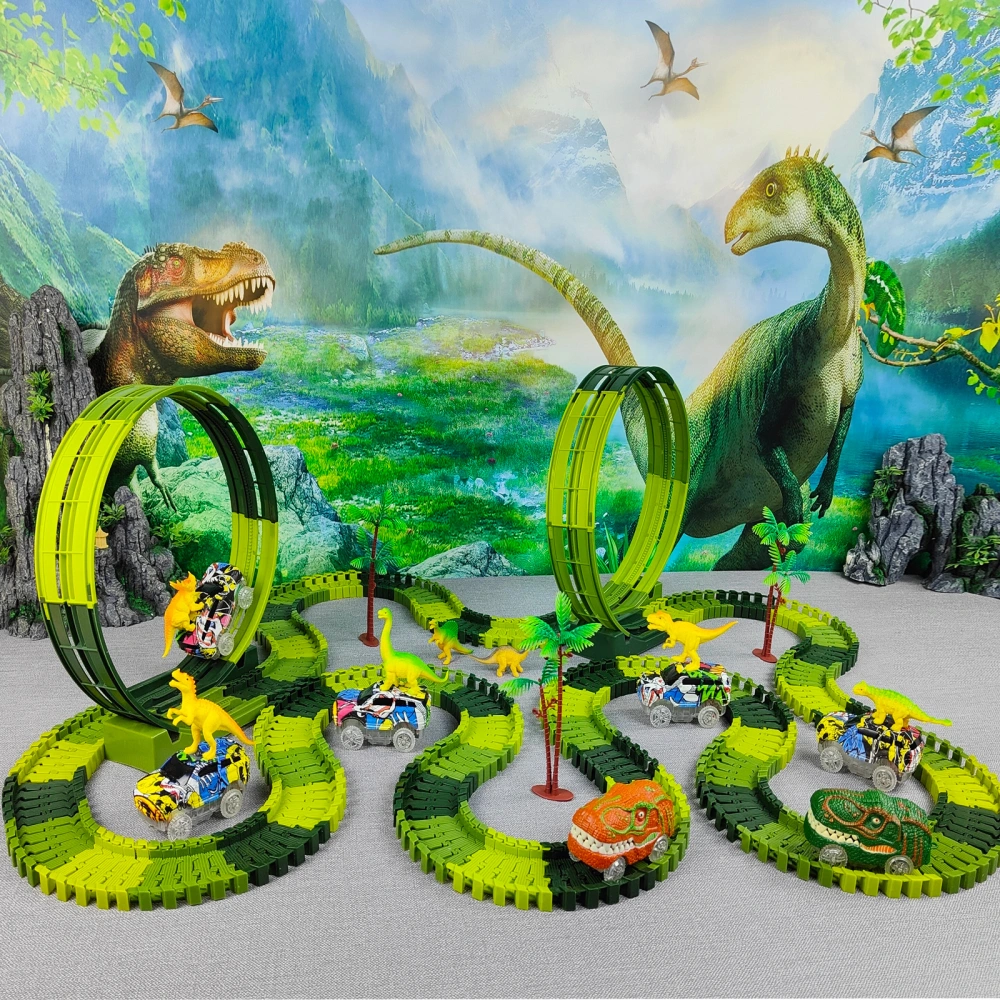 Magic Climbing Electric Dinosaur Car Track Railway Toy Car