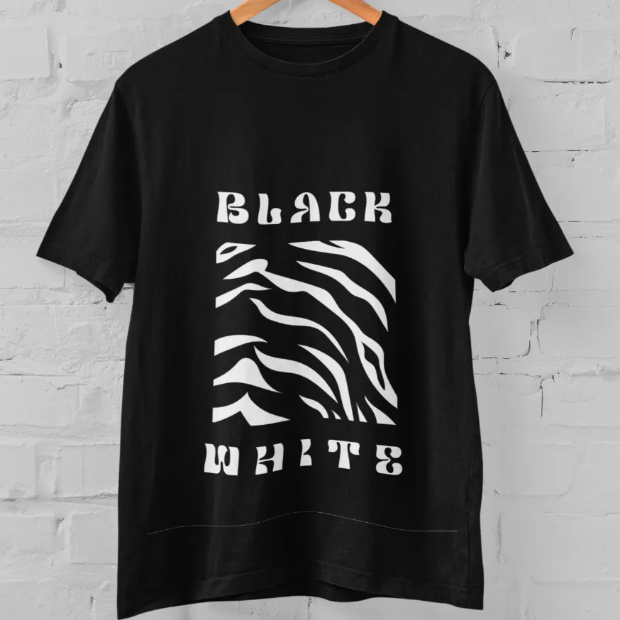 European And American Printed Casual Round Neck T-shirt