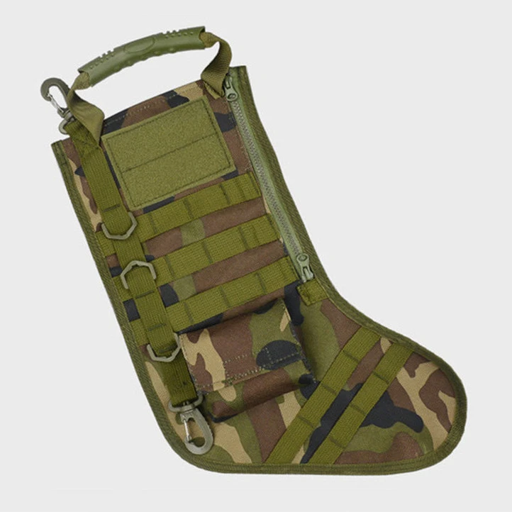 Tactical Christmas Stockings Bag Military Hanging Ornament Outdoor Sports