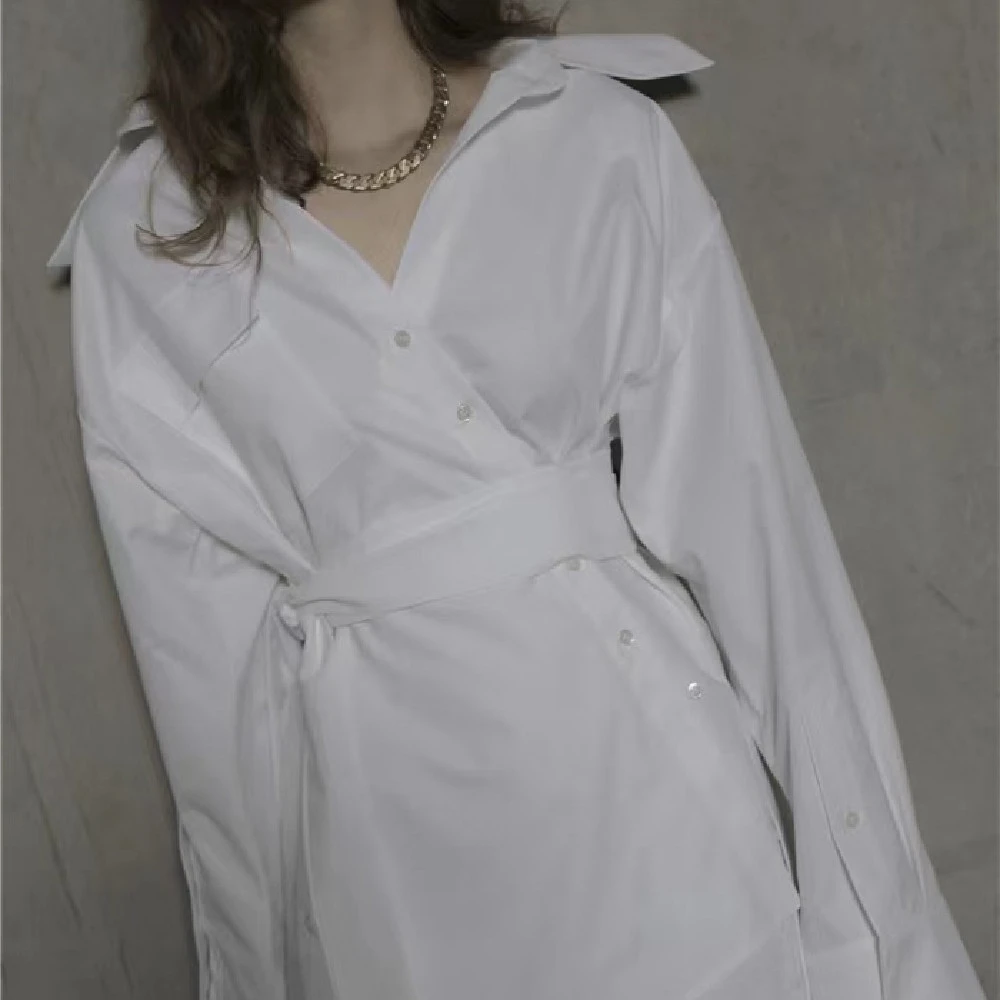 Women's Fashion Irregular Shirt Dress