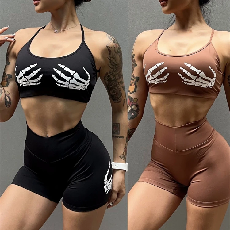 Women's Bra Beauty Back Underwear High Waist Tight Hip Lifting Yoga Trousers Sexy