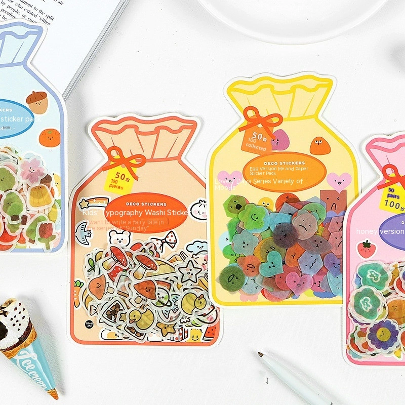 Sticker Package Cute Day Series Magazine Decorative Stickers