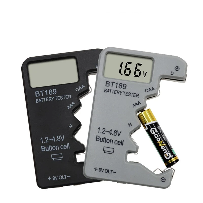 Portable Digital Display Battery Voltage Measurement