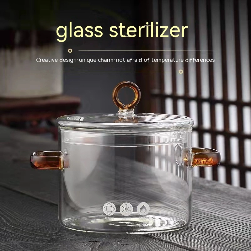 Stew Household Transparent Glass Stew-pan