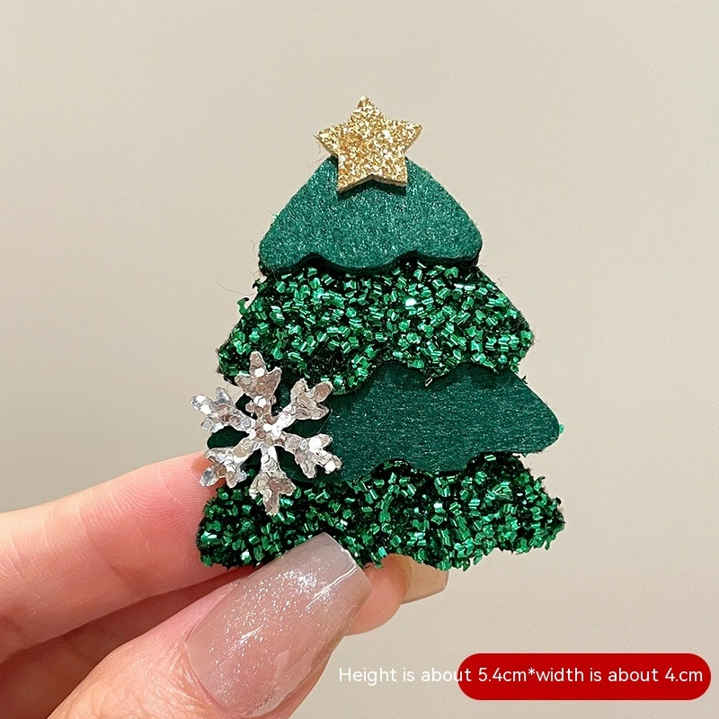 Cartoon Cute Santa Claus Brooch Christmas Festival Accessories