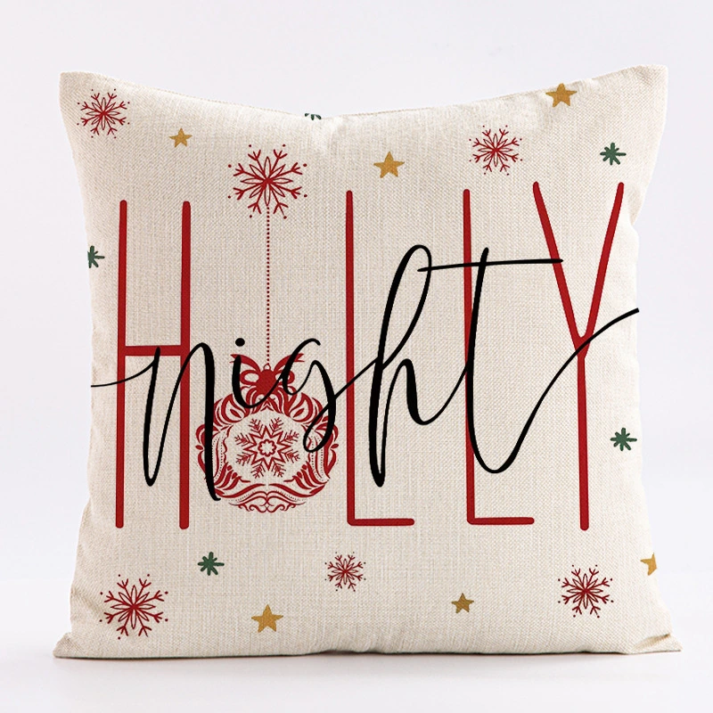 Christmas Letter Printed Pillowcase