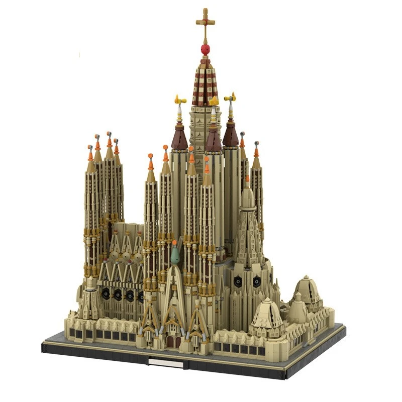 Street View Building Series Barcelona Sagrada Familia Building Block Set Model