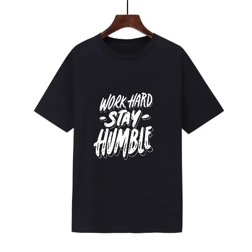 Printed Short Sleeve Round Neck T-shirt