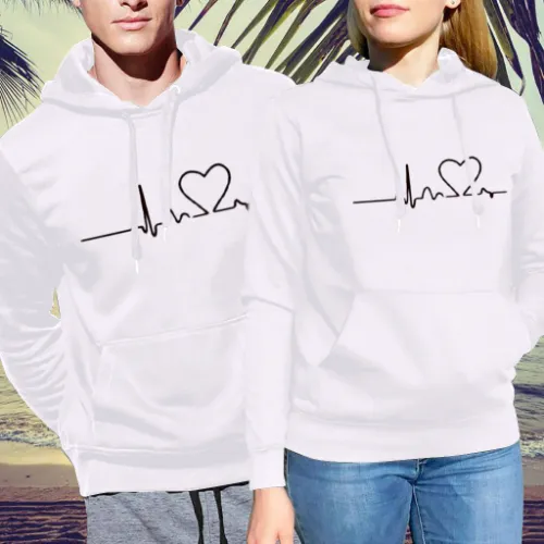 hooded couple's sweater