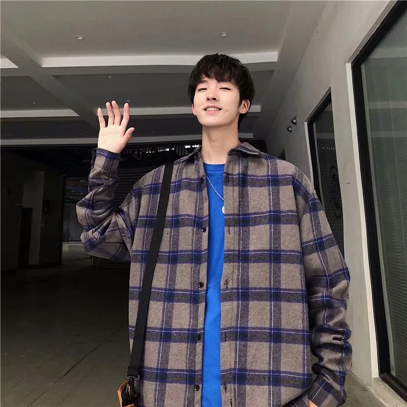 Shirt Coat Men's Korean-style Loose