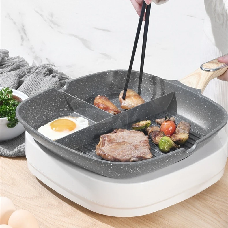 Three In One Multiple Compartments Multi-purpose Pot