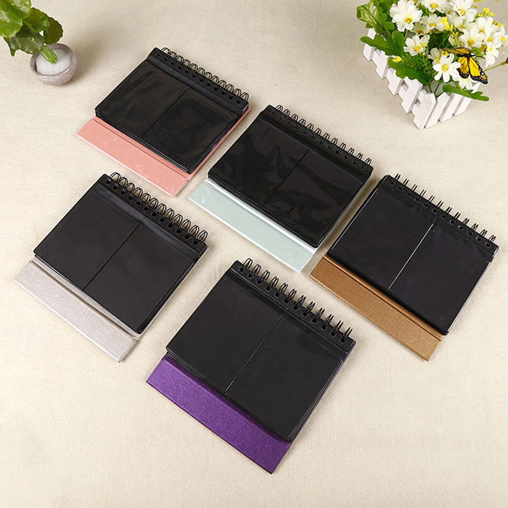 68 Pocket 4 Inch Desktop Calendar Style Paper Photo Album Collection Book Gift