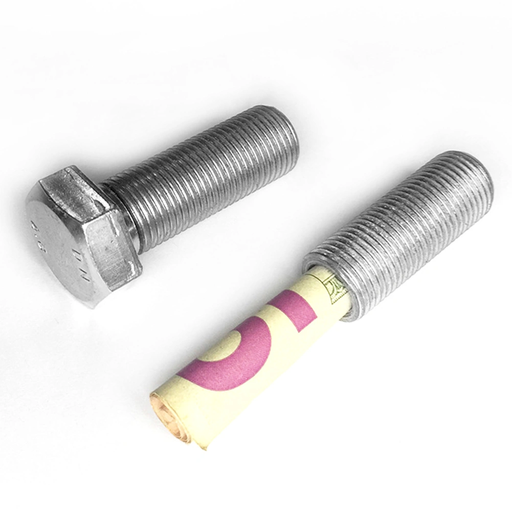 Multifunctional Metal Screw Shape Secret Stash Pill Box Safe Storage Container