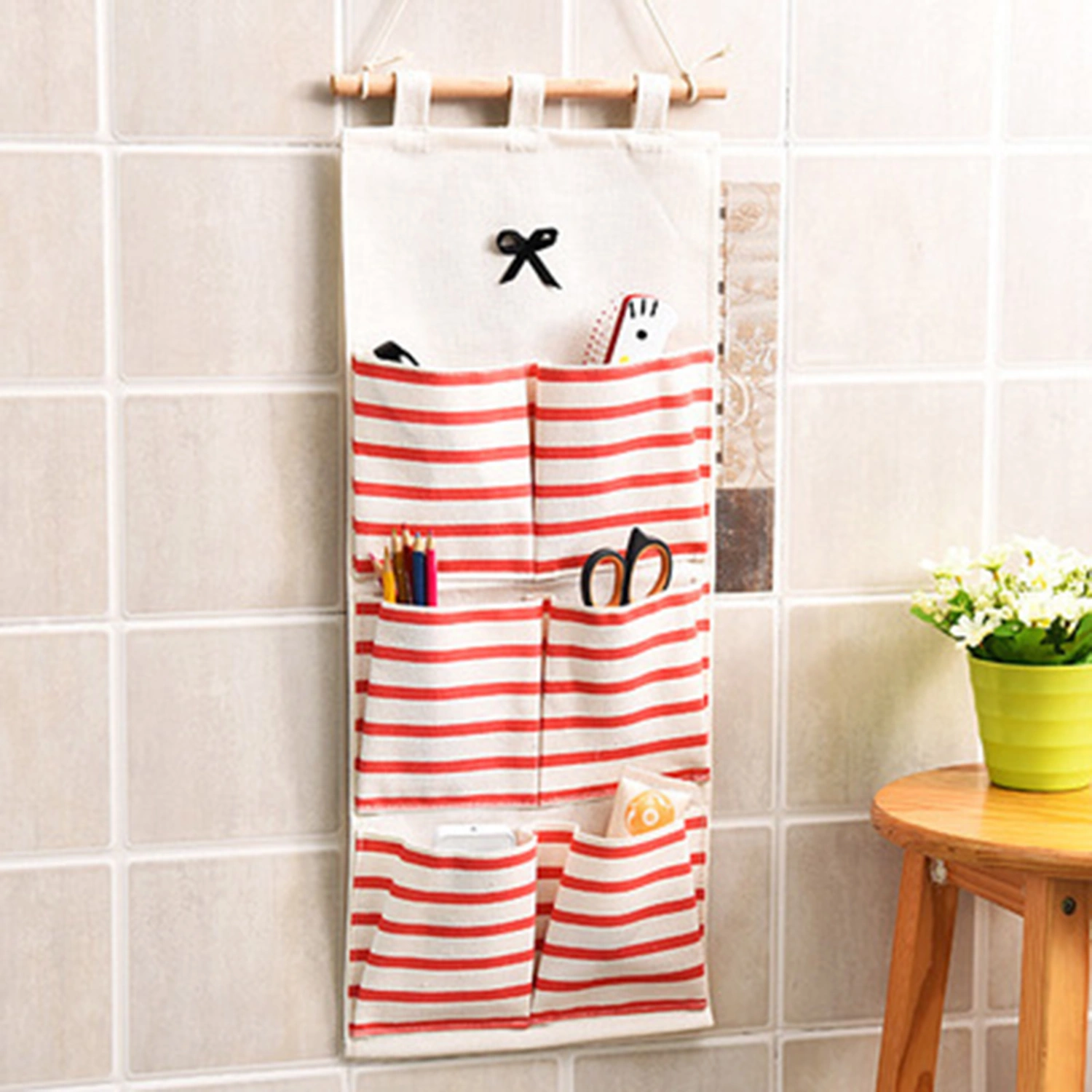 Washable Hanging Storage Bag Large Capacity Space Saving 6/8 Grids Wardrobe Organizer Household Supplies 