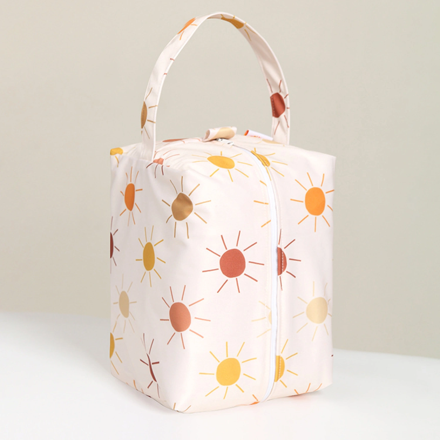 Mummy Bag Large Capacity Waterproof Portable Cartoon Print Diaper Bag Mummy Makeup Bag for Outdoor 