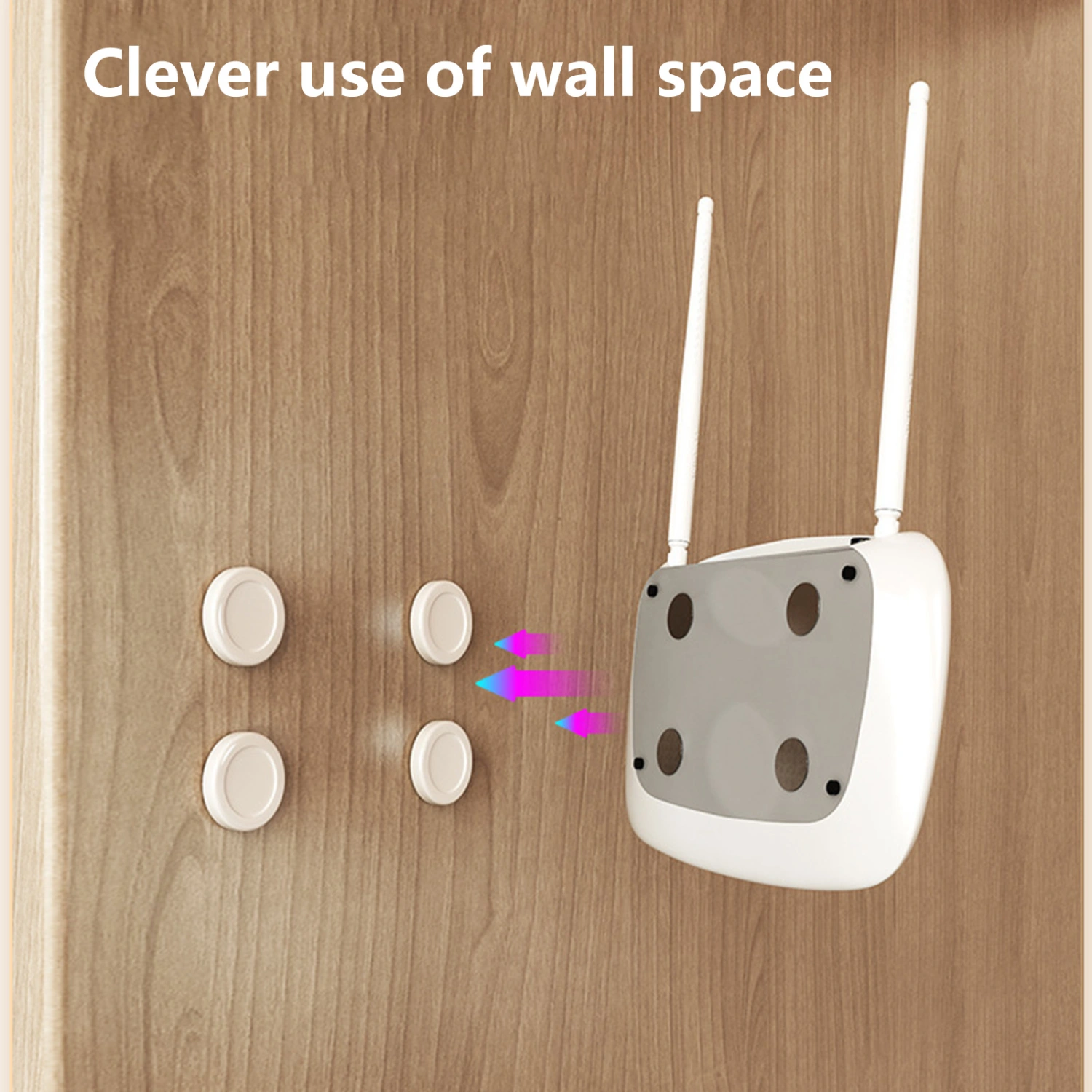 2 Pair Socket Holders Magnetic Wall Mounted Removable Easy Installation Remote Control Organizer Hooks Household Products