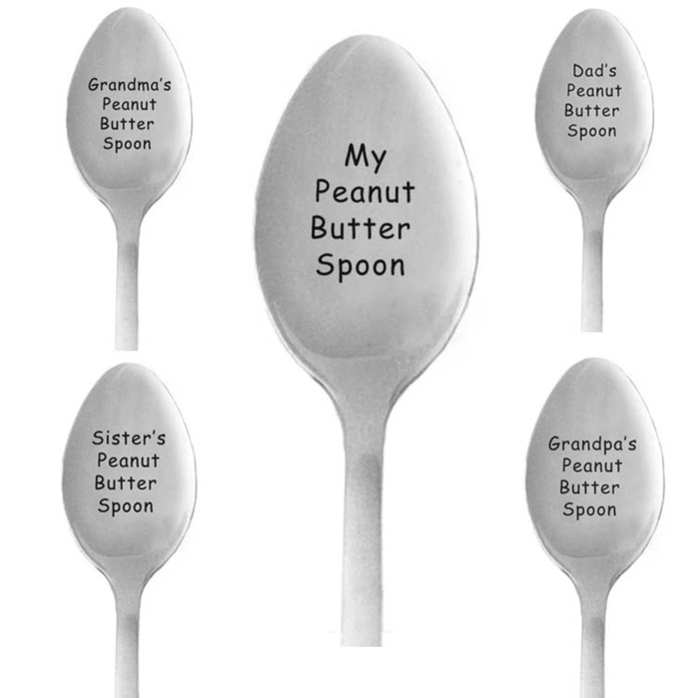 My Peanut Butter Spoon Long Handle Coffee Tea Soup Stir Ice Cream Cereal Gift