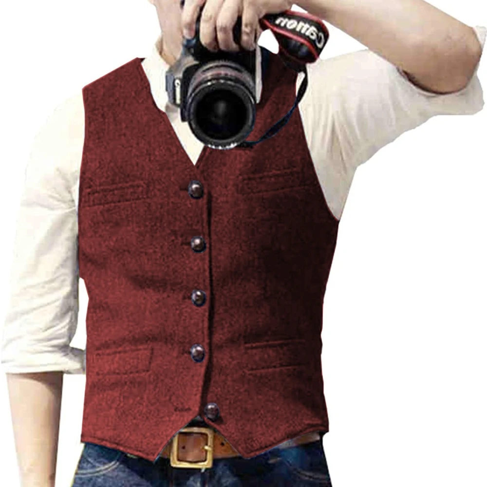 Men's Vest Herringbone Wedding Dress