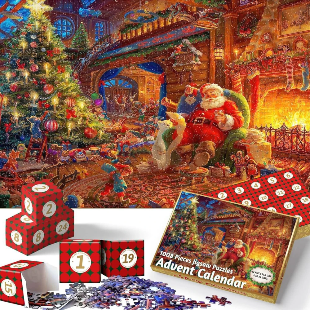 Christmas 24-day Countdown Scene Puzzle