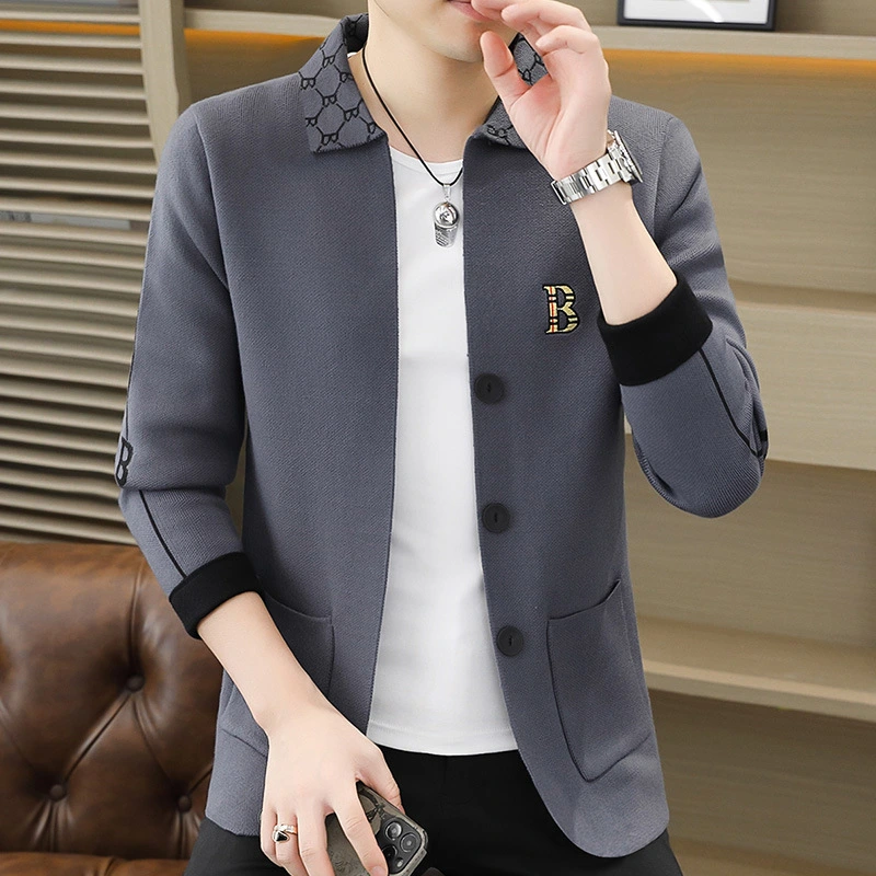 Light Business Long Sleeve Men's Coat