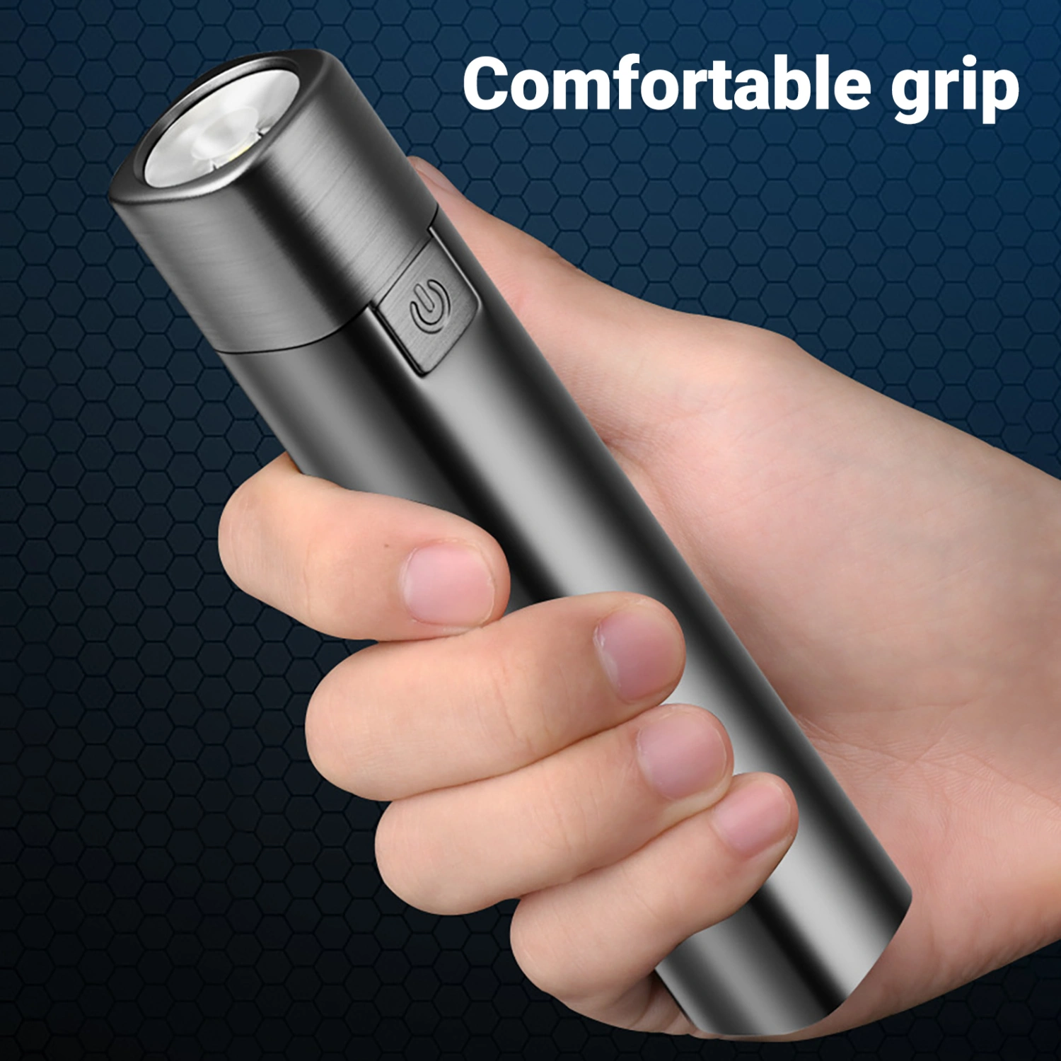 LED Searchlight High Power Multi-modes Portable LED Flashlight Rechargeable Zoom Torch for Camping