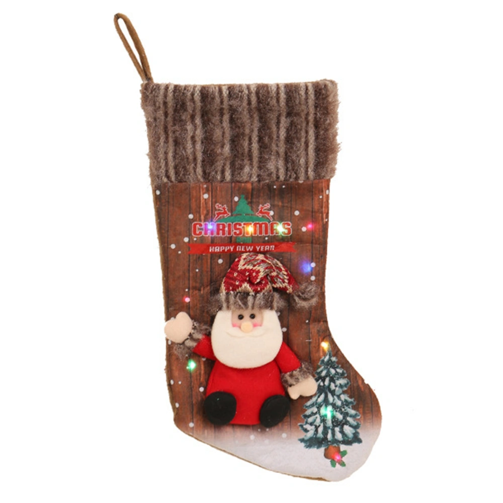 Christmas Stockings with LED Lights Hanging Stockings Gift Holders