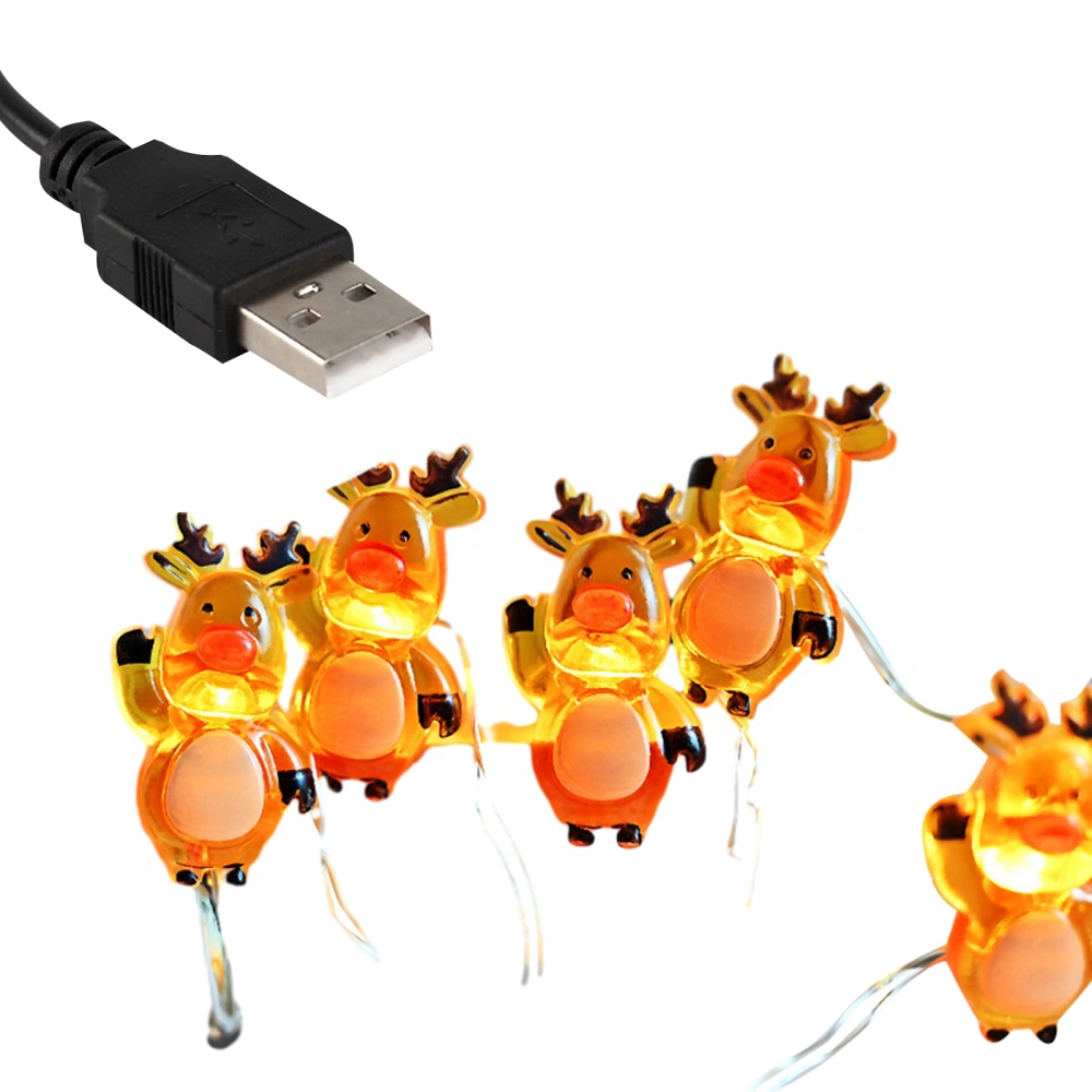 Christmas Fairy Lights, 6.6/16.4 FT Reindeer LED Lights String 