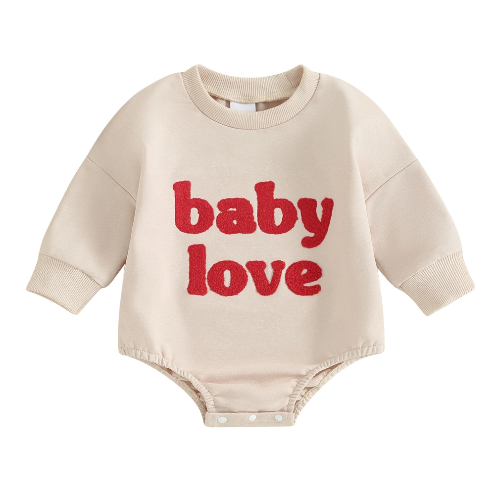 Baby Boys Girls Sweatshirts Rompers Letter Embroidery Infant Jumpsuits