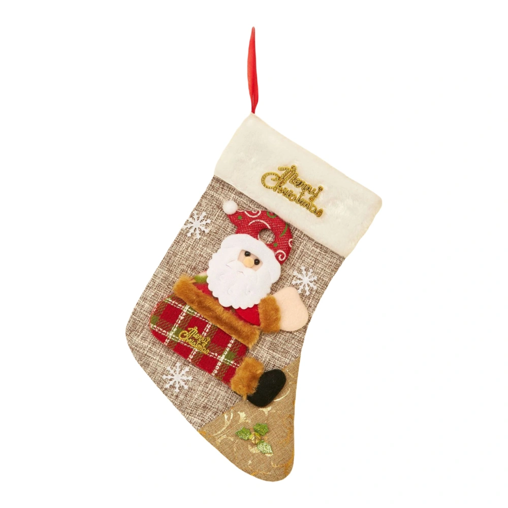 Christmas Stockings Small Hanging Stockings Santa Bear Ornaments