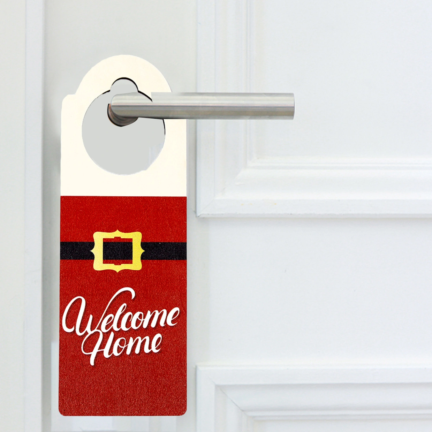 Christmas Door Knob Hanger, Hanging Wooden Door Sign Home Decor