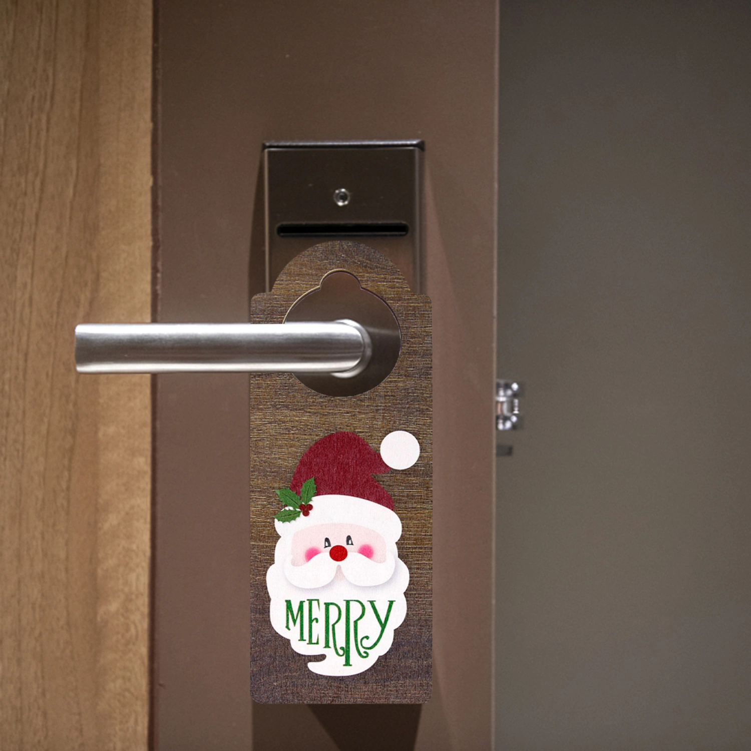 Christmas Door Knob Hanger, Hanging Wooden Door Sign Home Decor