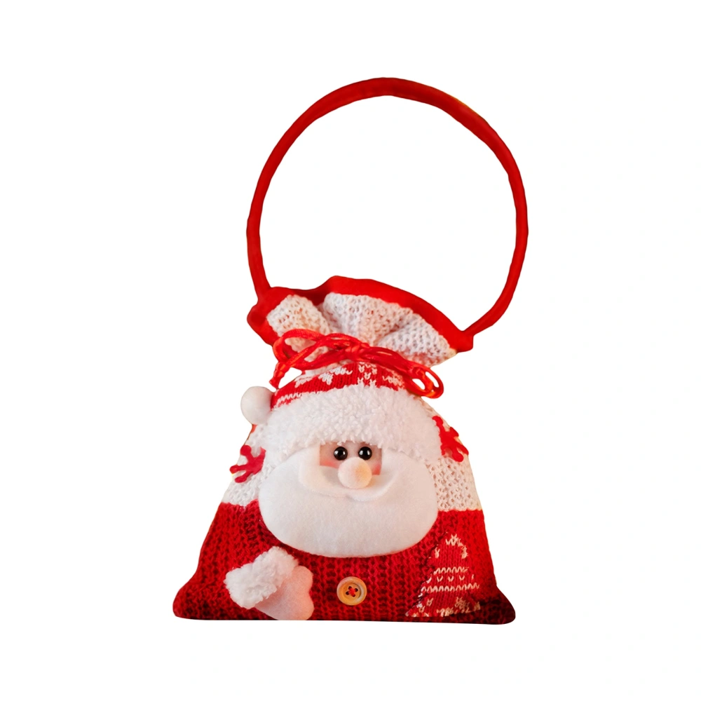 Christmas Gift Bags with Handles Cute Santa Snowman Candy Bags