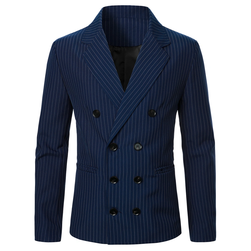 Men’s Blazer, Long Sleeve Lapel Collar Button Closure Business Jacket