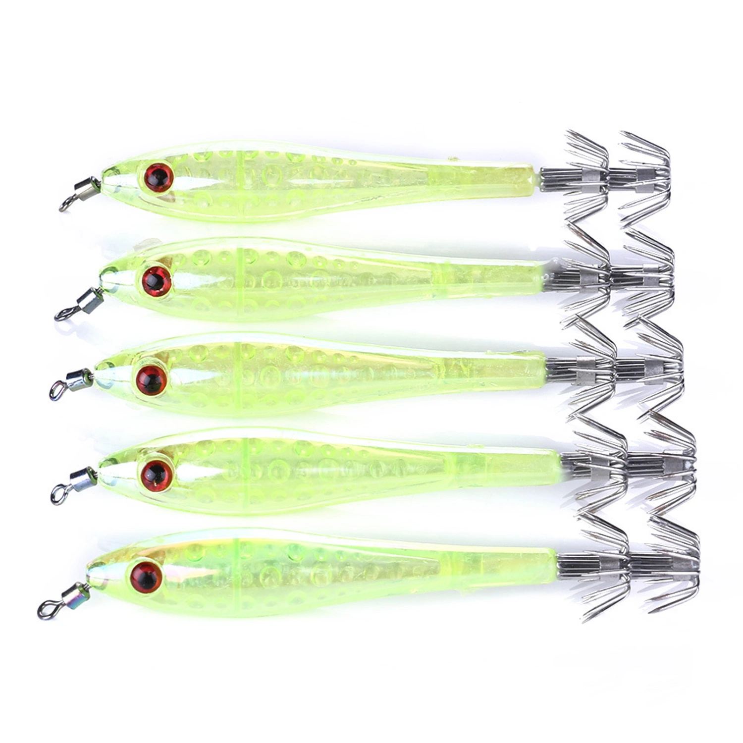 Squid Jig Hooks Glow in Dark Fluorescent Octopus Lures Angling Baits
