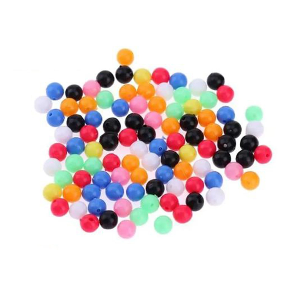 Mixed Color Luminous Beads Round Plastic Rig Beads Fish Tackle