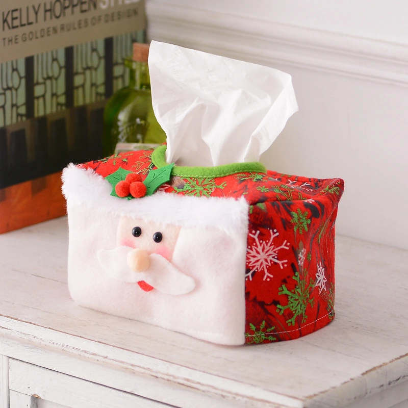 New Christmas Decoration Tissue Set Christmas Table Decoration Atmosphere Decoration Christmas Supplies