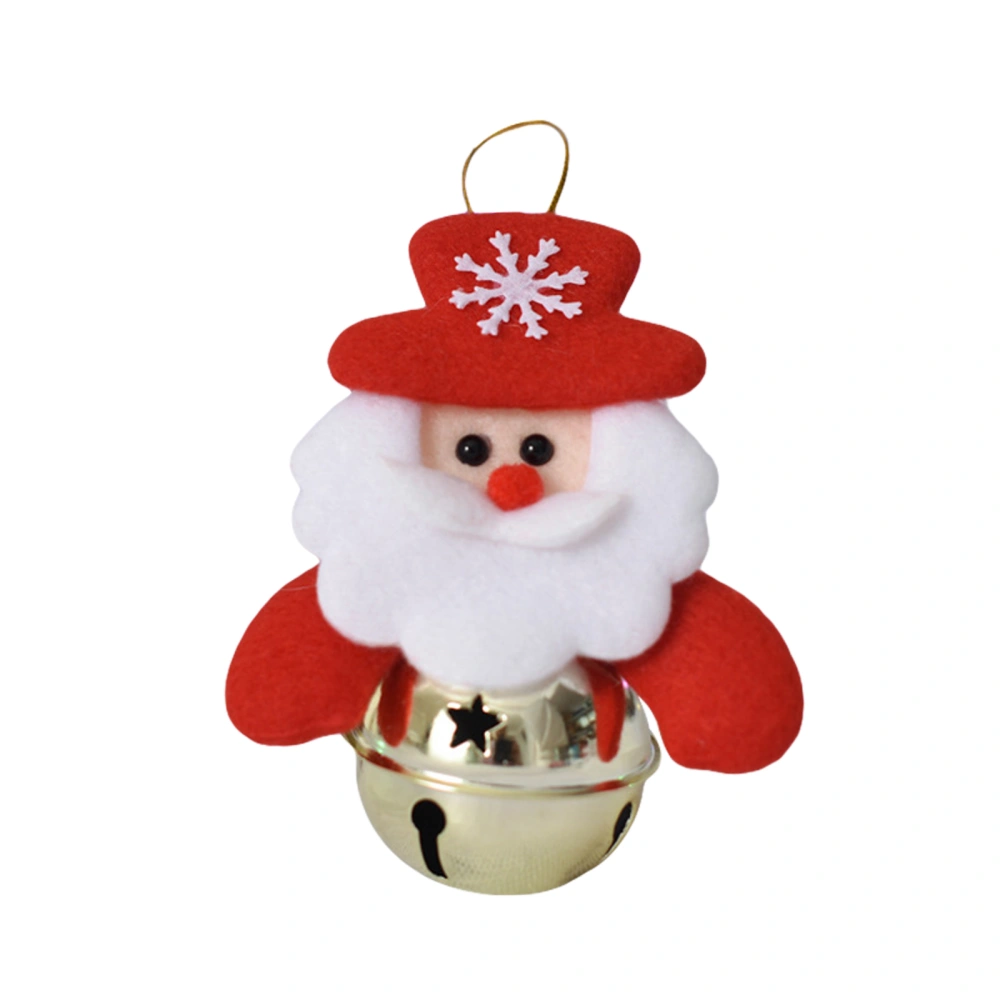 Christmas Bell Cute Santa Snowman Elk Bear Shape Baubles Decoration 