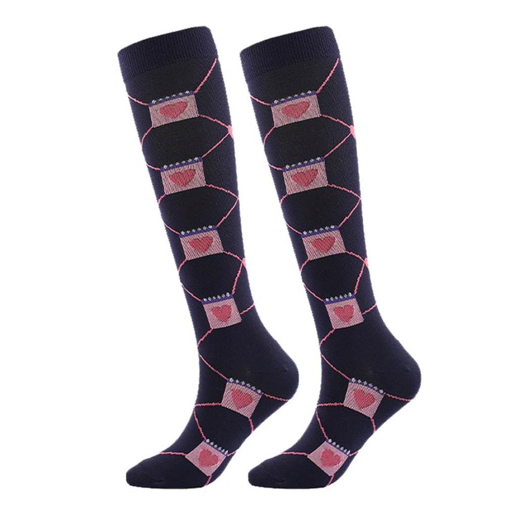 Women Compression Socks Valentine's Day Stretch Knee High Stockings