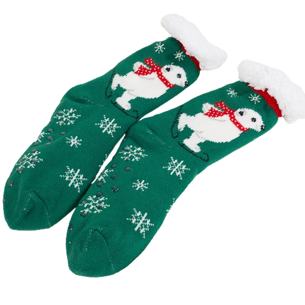 Women Christmas Slipper Socks Cute Soft Warm Fluffy Floor Socks 