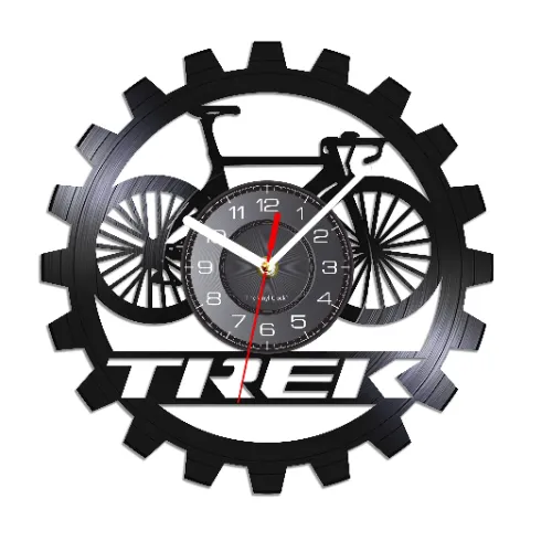 Cycolinks Trek Bicycle Vinyl Clock No LED