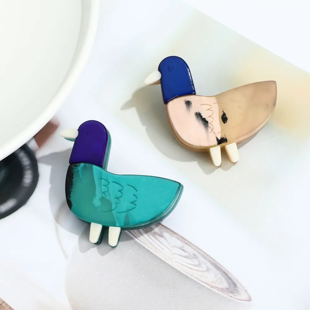 Little Duck Cute Color Matching Brooch