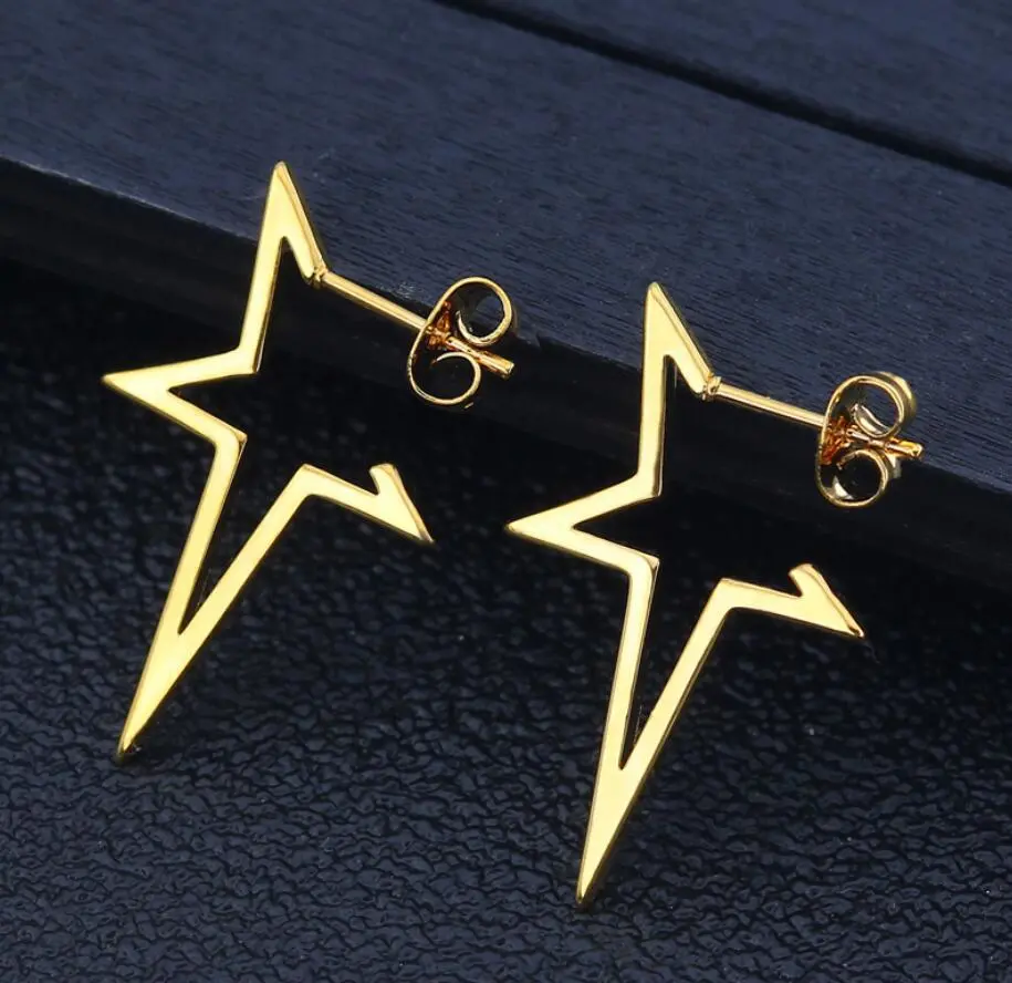 Women's Stainless Steel Retro Geometric Simple Stud Earrings