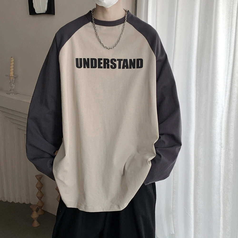 Contrast Raglan Sleeve Bottom Long Sleeve