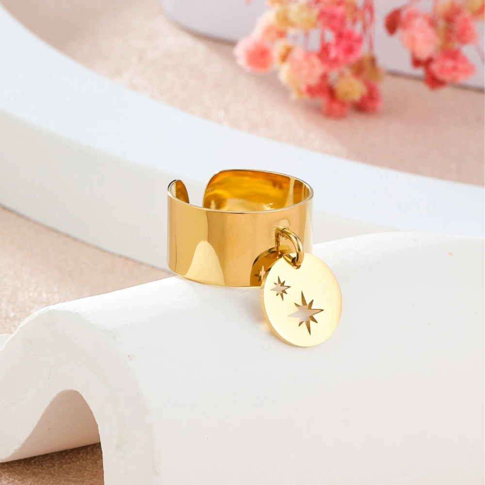 Simple Fashion Flower Hollow Ring